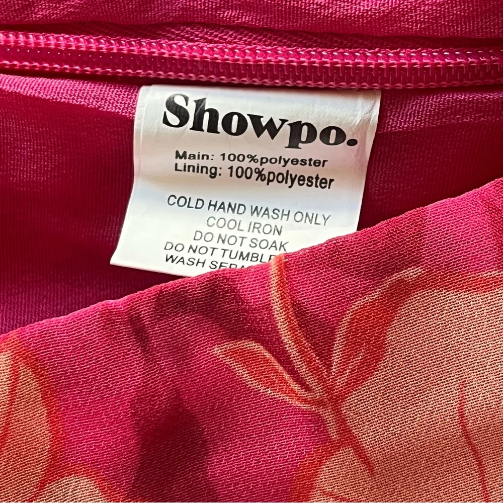 Showpo. Final Resort two piece ruffle sleeve mini skirt set  in berry floral - Picture 12 of 16